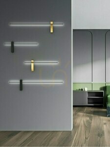 Kinkiet Bene Czarny Matowy Złoty LED 10.5W 1000 mm Open Design Highlights small 1