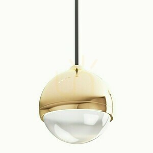 Lampa wisząca Bolicina Transparentna Złota Open Design Highlights LED 3000K small 2