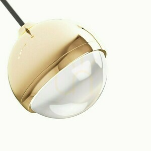 Lampa wisząca Bolicina Transparentna Złota Open Design Highlights LED 3000K small 3