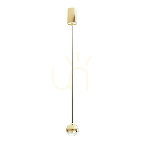 Sprawdź Lampa wisząca Bolicina Transparentna Złota Open Design Highlights LED 3000K