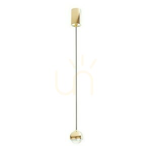 Lampa wisząca Bolicina Transparentna Złota Open Design Highlights LED 3000K small 0