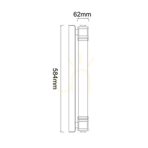 Kinkiet Omi 60 LED IP44 biały mat chrom 13W 3000K Open Design Highlights small 4