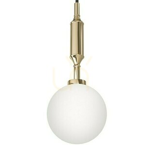 Lampa wisząca Ero I Gold A Open Design Highlights biała opal złota G9 metal szkło small 3