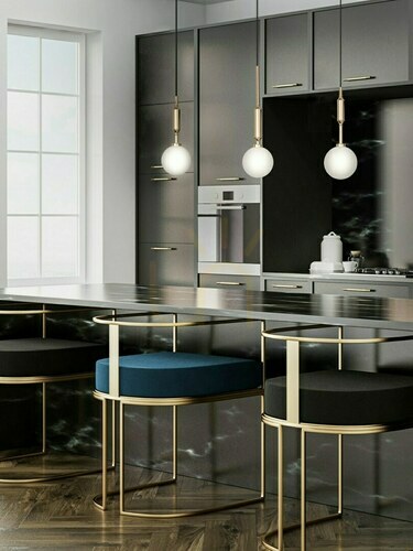 Sprawdź Lampa wisząca Ero Biały Opal Czarny Matowy Open Design Highlights G9 1-punktowa