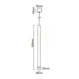 Lampa wisząca Q biało-złota Open Design Highlights aluminium G9 3,5W 1-punktowa small 7