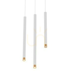 Lampa wisząca Q biała różowe złoto Open Design Highlights G9 150 cm small 3