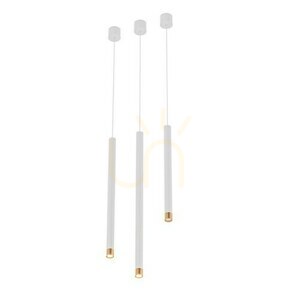 Lampa wisząca Q biała różowe złoto Open Design Highlights G9 150 cm small 4