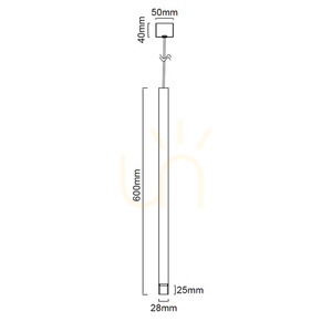 Lampa wisząca Q biała różowe złoto Open Design Highlights G9 150 cm small 6