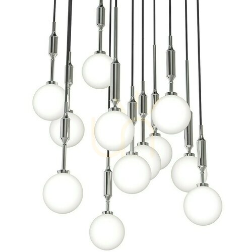 Sprawdź Lampa wisząca Ero XII Cromo 60 Open Design Highlights biała chrom metal szkło
