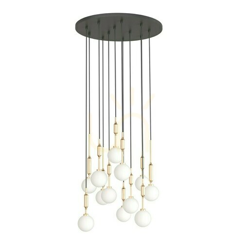 Sprawdź Lampa wisząca Ero XII Gold 60 Open Design Highlights, biało-złota, 12xG9