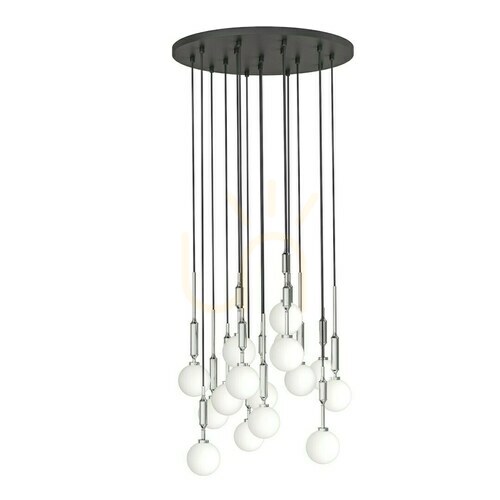 Sprawdź Lampa wisząca Ero XVI Cromo 60 Open Design Highlights biały chrom metal szkło