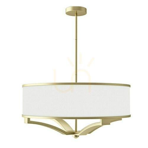 Sprawdź Lampa wisząca Gerdo biała kremowa złoto satynowe 4xE27 Open Design Highlights