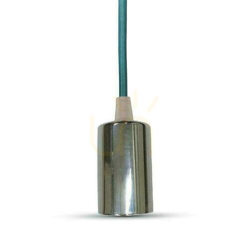 Sprawdź Oprawa Zwieszana V-TAC Chrom Metal Niebieski przewód VT-7338-BL 5 Lat Gwarancji