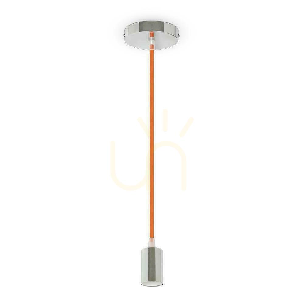 Sprawdź Oprawa Zwieszana V-TAC Chrom Metal Pomarańczowy przewód VT-7338-O 5 Lat Gwarancji Oprawa Zwieszana V-TAC Chrom Metal Pomarańczowy przewód VT-7338-O 5 Lat Gwarancji