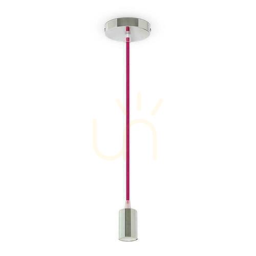 Sprawdź Oprawa Zwieszana V-TAC Chrom Metal Ciemny Róż przewód VT-7338-RR 5 Lat Gwarancji