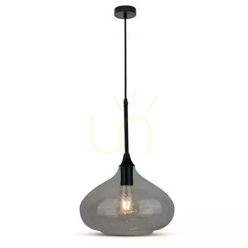 Sprawdź Oprawa Zwieszana V-TAC Modern Czarny Szkło fi280mm VT-7281-BG 5 Lat Gwarancji