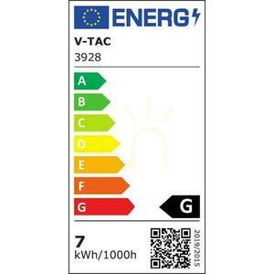 Oprawa Zwieszana LED V-TAC 7W (Akryl) Złoty 120x190mm VT-7333-G 4000K 400lm 3 Lata Gwarancji small 4