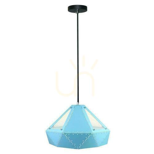Sprawdź Lampa wisząca V-TAC Pryzmat VT-7310-B niebieska E27 31 × 18 cm
