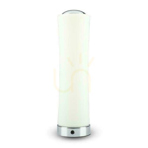 Sprawdź Lampa biurkowa LED V-TAC 18W BAMBOO Dotykowe Ściemnianie Biała VT-7026 3000K 1200lm 3 Lata Gwarancji