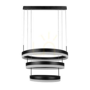 Lampa wisząca LED V-TAC Soft Light VT-82-3 czarna, 92 W, 4562 lm, 3000 K, ściemnialna small 0