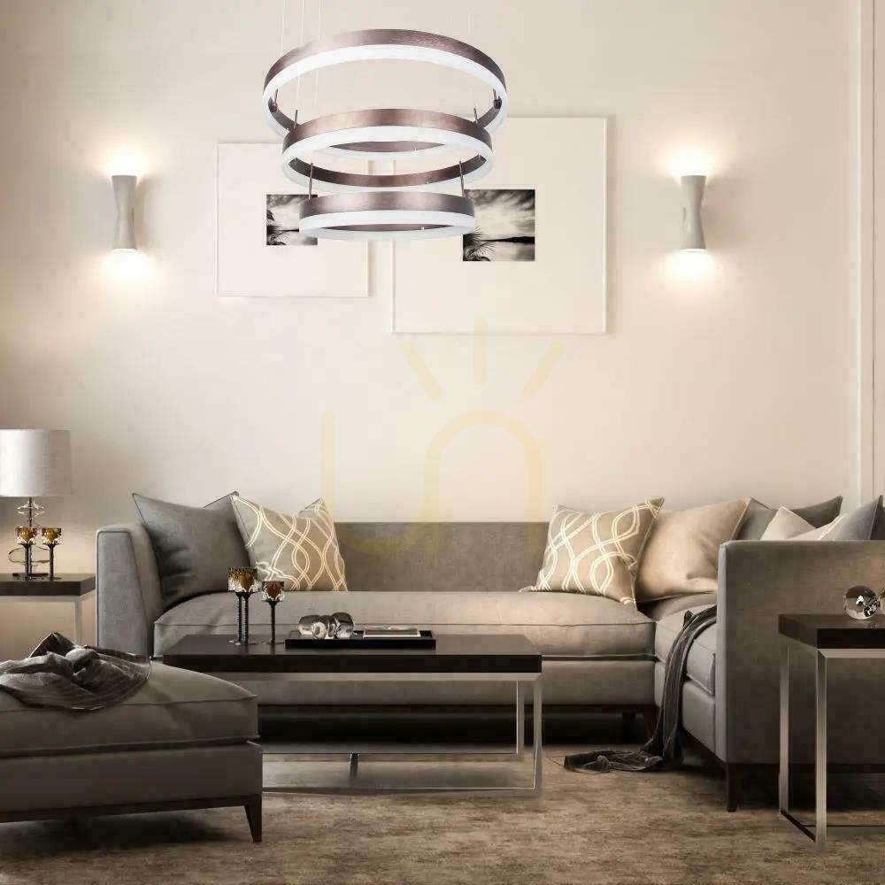 Obejrzyj Oprawa Zwieszana LED V-TAC 82W Soft Light Chandelier Ściemnianie Kawowy VT-82-3 3000K 6500lm 3 Lata Gwarancji Oprawa Zwieszana LED V-TAC 82W Soft Light Chandelier Ściemnianie Kawowy VT-82-3 3000K 6500lm 3 Lata Gwarancji