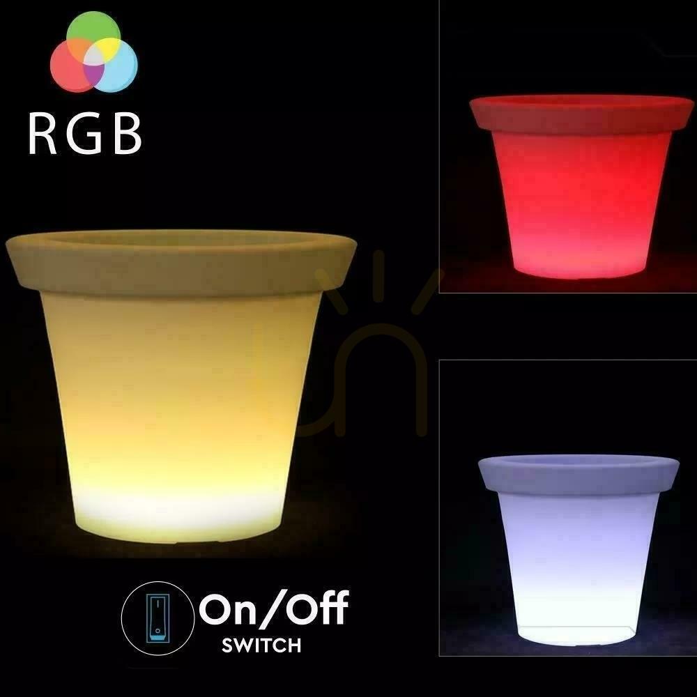 Obejrzyj Oprawa Ogrodowa V-TAC LED Pojemnik Donica 36cm Ładowanie Pilot VT-7808 RGBW 54lm Oprawa Ogrodowa V-TAC LED Pojemnik Donica 36cm Ładowanie Pilot VT-7808 RGBW 54lm