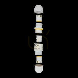 Złączka Mufa Hermetyczna 2x3Pin Biała Średnica przewodu 4-6,5mm IP68 V-TAC VT-792 small 1