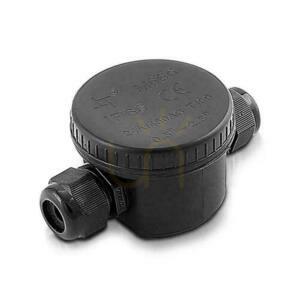 Puszka Złączka Mufa Hermetyczna 2x3Pin Czarna 24A AC:450V Średnica przewodu 5-9mm IP66 V-TAC VT-881 small 0