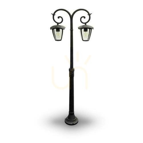 Sprawdź Latarnia Ogrodowa V-TAC 2XE27 1410mm IP44 Czarny VT-738