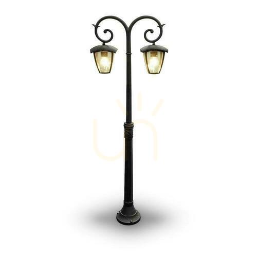 Sprawdź Latarnia Ogrodowa V-TAC 2XE27 1410mm IP44 Czarny VT-738
