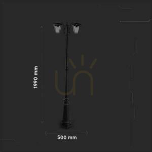 Latarnia Ogrodowa V-TAC 2XE27 1990mm IP44 Czarny VT-739 1 Latarnia Ogrodowa V-TAC 2XE27 1990mm IP44 Czarny VT-739 small 1