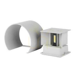 Oprawa Ścienna 6W V-TAC Góra Dół Regulowana Szary Okrągły IP65 Bridgelux VT-756 3000K 660lm small 4