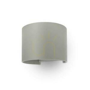 Oprawa Ścienna 6W V-TAC Góra Dół Regulowana Szary Okrągły IP65 Bridgelux VT-756 3000K 660lm small 0
