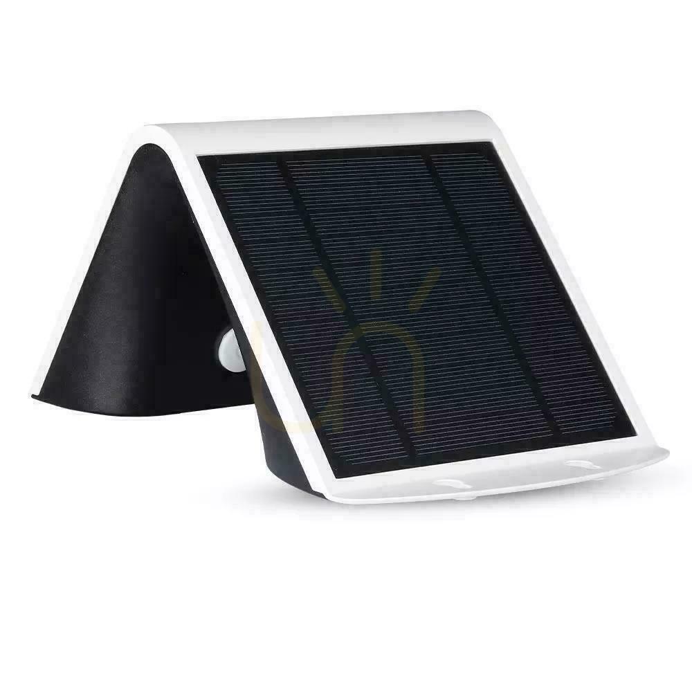 Wyświetl Projektor Solarny 3W LED Biały+Czarny V-TAC VT-768 4000K 400lm Projektor Solarny 3W LED Biały+Czarny V-TAC VT-768 4000K 400lm