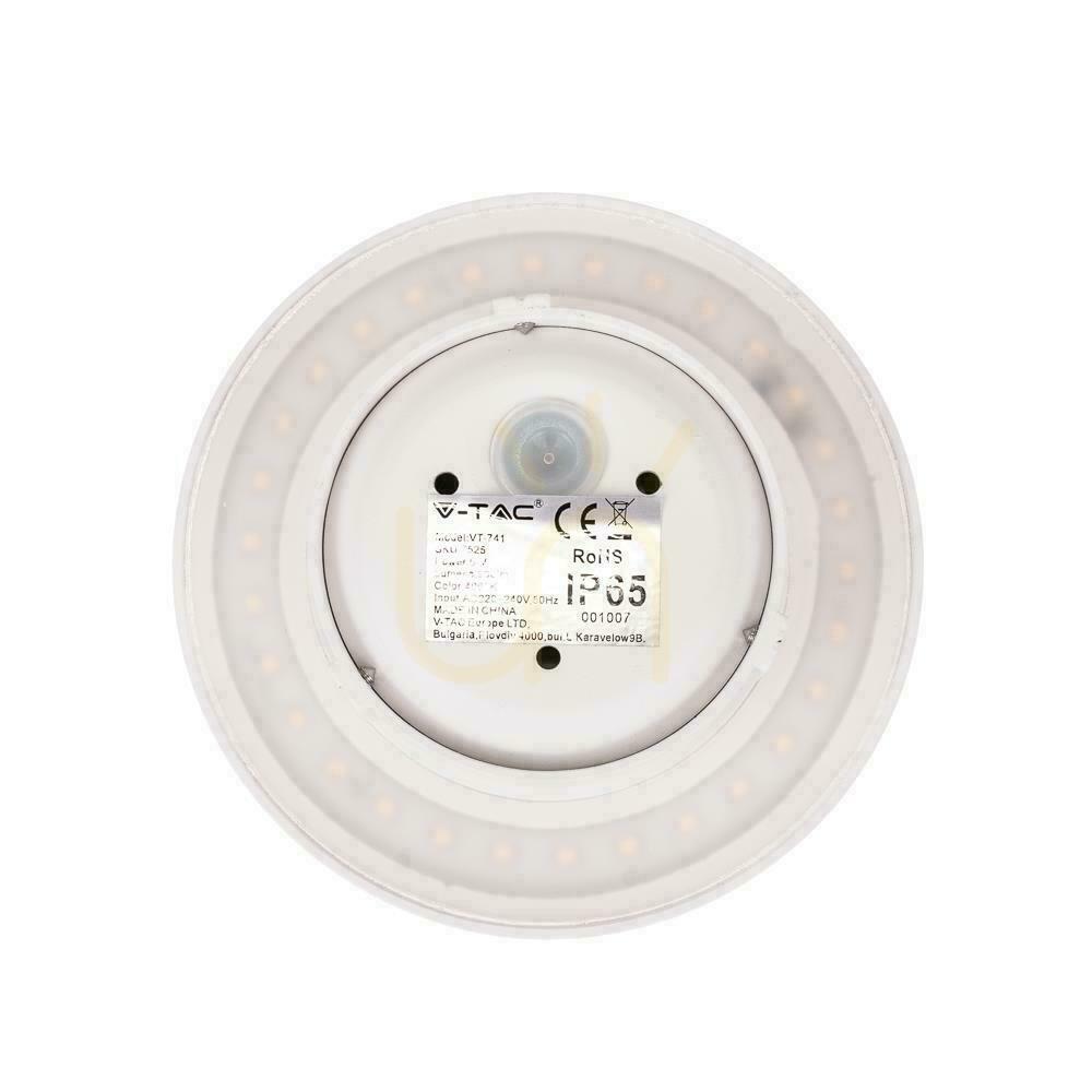 Obejrzyj Oprawa Ścienna Kinkiet 6W V-TAC Bridgelux Biały Okrągły IP65 VT-741 4000K 660lm Oprawa Ścienna Kinkiet 6W V-TAC Bridgelux Biały Okrągły IP65 VT-741 4000K 660lm