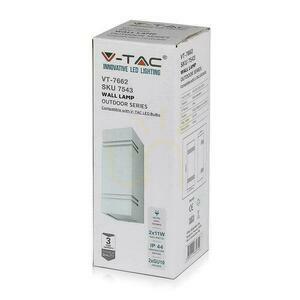 Kinkiet Ogrodowy V-TAC Kwadrat Biały GU10 Góra Dół IP44 VT-7662 3 Lata Gwarancji small 3
