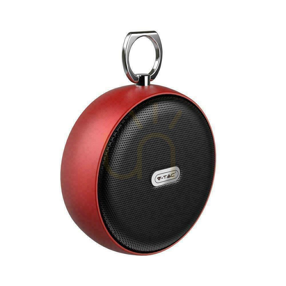 Sprawdź Przenośny Głośnik Bluetooth Micro USB Wysokiej jakości przewód 800mAh Czerwony V-TAC VT-6211 Przenośny Głośnik Bluetooth Micro USB Wysokiej jakości przewód 800mAh Czerwony V-TAC VT-6211