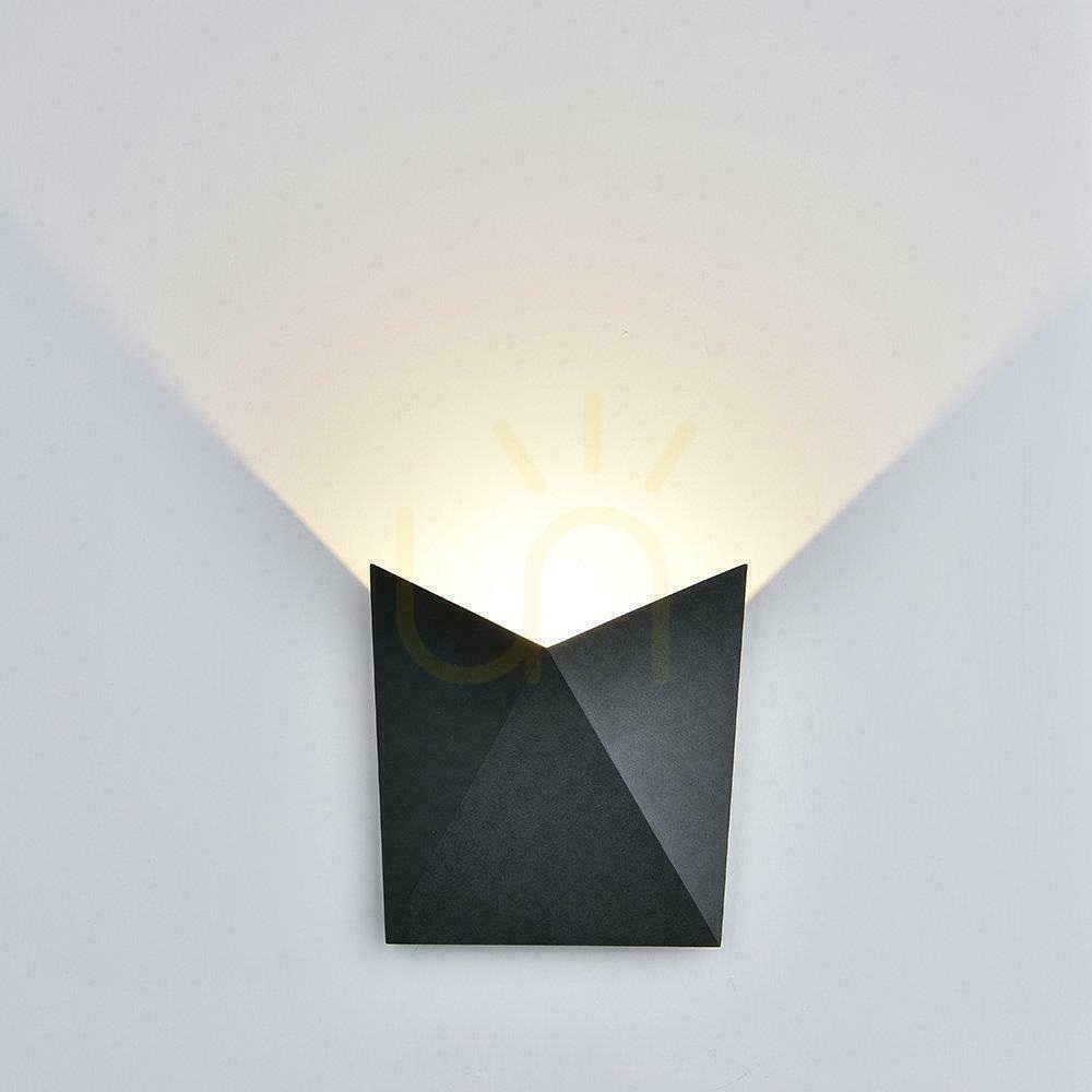 Obejrzyj Kinkiet Ścienny V-TAC 5W LED Czarny IP65 VT-825 4000K 550lm Kinkiet Ścienny V-TAC 5W LED Czarny IP65 VT-825 4000K 550lm