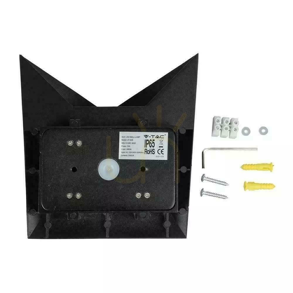 Sprawdź Kinkiet Ścienny V-TAC 5W LED Czarny IP65 VT-825 4000K 550lm Kinkiet Ścienny V-TAC 5W LED Czarny IP65 VT-825 4000K 550lm