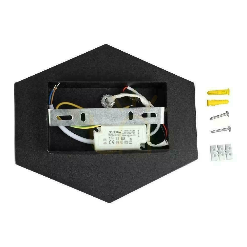 Sprawdź Kinkiet Ścienny V-TAC 3W Bridgelux Chip Czarny VT-803 4000K 300lm Kinkiet Ścienny V-TAC 3W Bridgelux Chip Czarny VT-803 4000K 300lm
