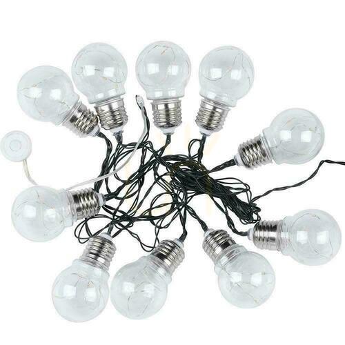 Sprawdź Girlanda Ogrodowa Solarna LED V-TAC 5 metrów 10 żarówek Filament VT-71010 3000K 100lm