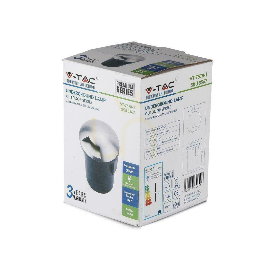 Obejrzyj Oprawa Gruntowa Ogrodowa Najazdowa V-TAC IP67 MR16/GU5.3 12V 1-stronna VT-7978-1 3 Lata Gwarancji Oprawa Gruntowa Ogrodowa Najazdowa V-TAC IP67 MR16/GU5.3 12V 1-stronna VT-7978-1 3 Lata Gwarancji