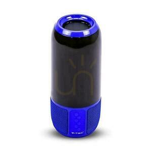 Bezprzewodowy inteligentny głośnik LED V-TAC z technologią Bluetooth 2x3W USB Micro SD Niebieski VT-7456 1 Bezprzewodowy inteligentny głośnik LED V-TAC z technologią Bluetooth 2x3W USB Micro SD Niebieski VT-7456 small 1