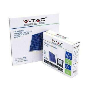 Projektor LED Solarny V-TAC 20W Czarny IP65, Pilot, Timer VT-60W 4000K 1650lm 1 Projektor LED Solarny V-TAC 20W Czarny IP65, Pilot, Timer VT-60W 4000K 1650lm small 1