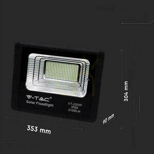 Projektor LED Solarny V-TAC 40W Czarny IP65, Pilot, Timer VT-200W 4000K 3100lm small 4