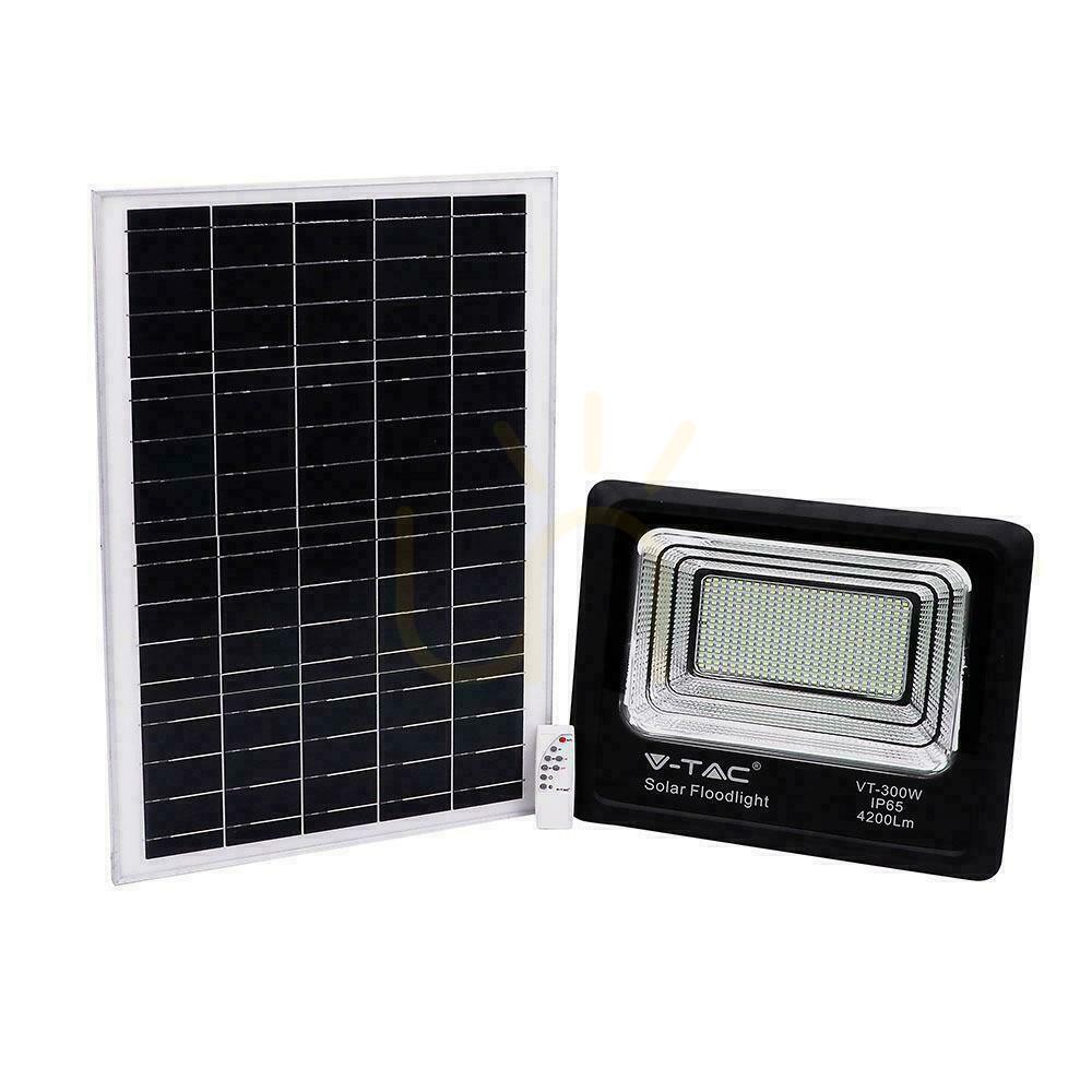 Sprawdź Projektor LED Solarny V-TAC 50W Czarny IP65, Pilot, Timer VT-300W 4000K 4200lm Projektor LED Solarny V-TAC 50W Czarny IP65, Pilot, Timer VT-300W 4000K 4200lm