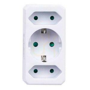 Rozgałęźnik 3x (2+1) 2x Euro 10A 1 x 10/16A 250V V-TAC Biały VT-1005 2 Rozgałęźnik 3x (2+1) 2x Euro 10A 1 x 10/16A 250V V-TAC Biały VT-1005 small 2