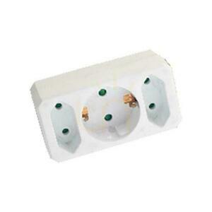 Rozgałęźnik 3x (2+1) 2x Euro 10A 1 x 10/16A 250V V-TAC Biały VT-1005 0 Rozgałęźnik 3x (2+1) 2x Euro 10A 1 x 10/16A 250V V-TAC Biały VT-1005 small 0