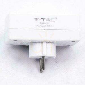 Rozgałęźnik 4x 10A 250V V-TAC Biały VT-1004 small 1