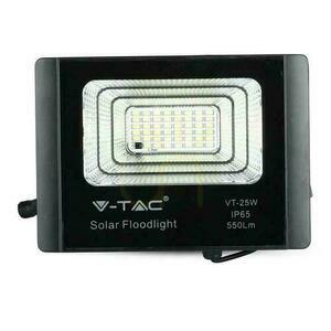Projektor LED Solarny V-TAC 12W Czarny IP65, Pilot, Timer VT-25W 6000K 550lm small 3
